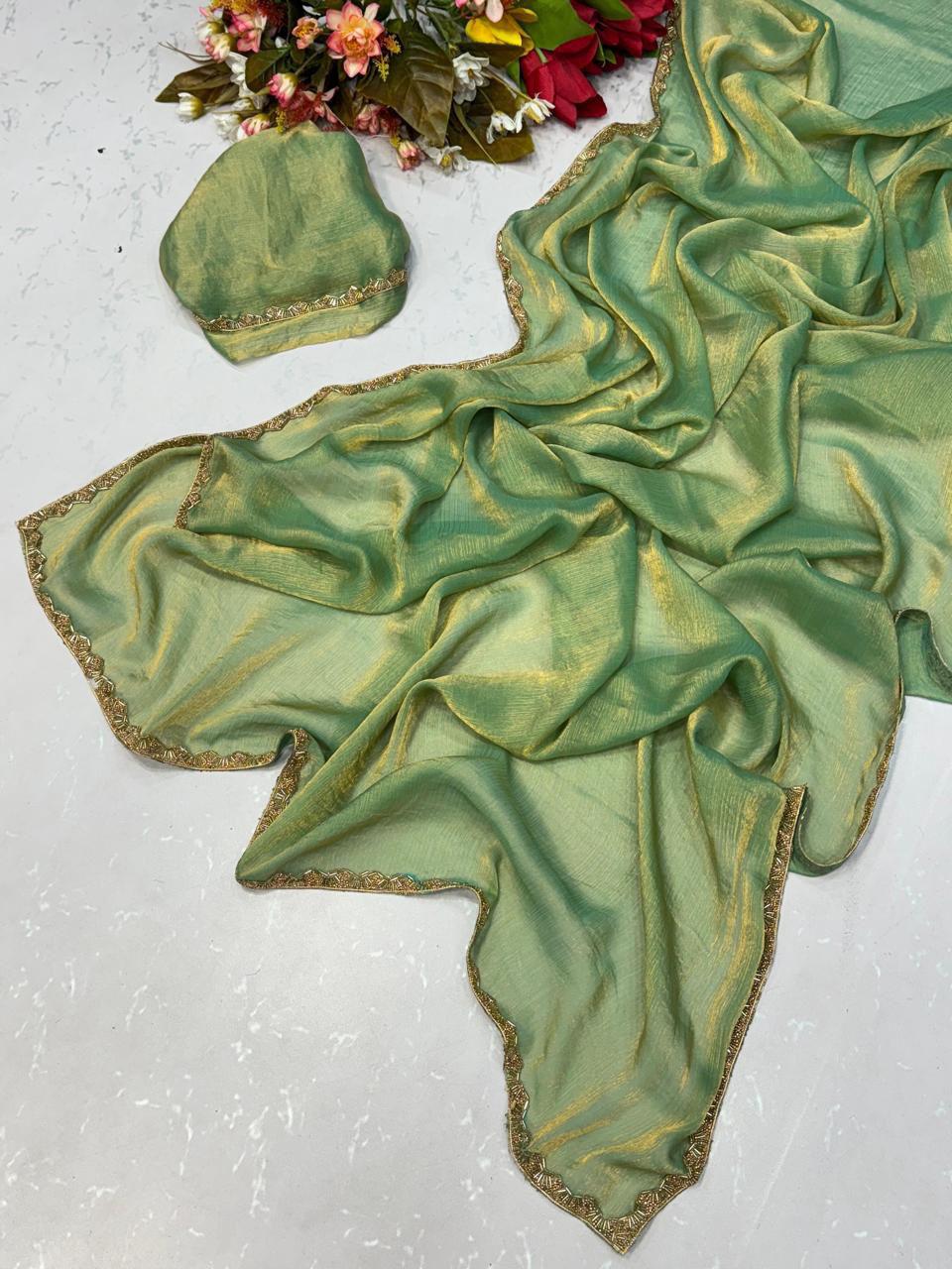 FENDI SATIN SHINING SAREE - LIMITED EDITION